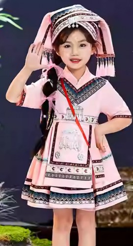 女童苗族民族服 / 演出服