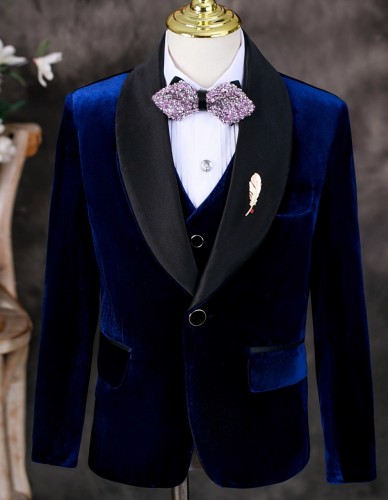 秋冬男童英倫絲絨西裝 / 花仔服 / 主持人服 / 演出服