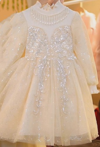 春秋女童連身公主裙 