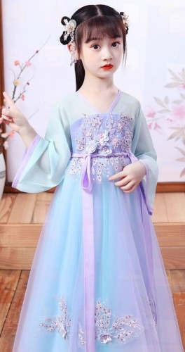 春夏女童漢服 / 兒童古裝公主裙