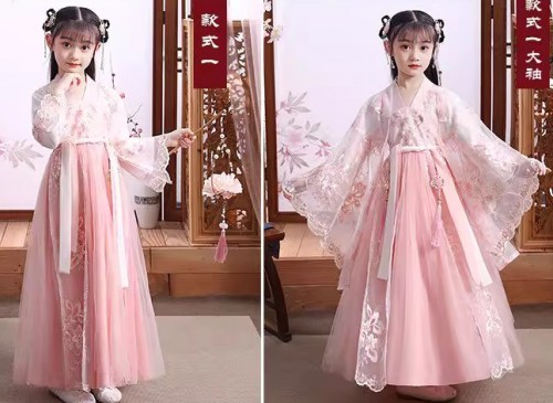 夏季女孩漢服 / 兒童古裝襦裙 (星空款)
