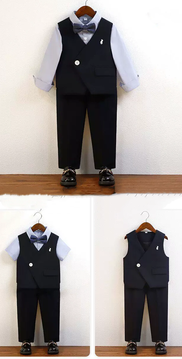 男童西裝 / 男童西服 / 花仔服 / 主持人服 / 宴會禮服 / 演出服   ( 4件套 )