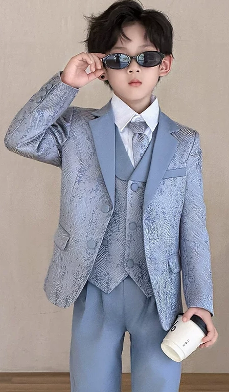 秋季男童西装 / 男童西服 / 花仔服 / 主持人服 / 宴会礼服 ( 4件套 )