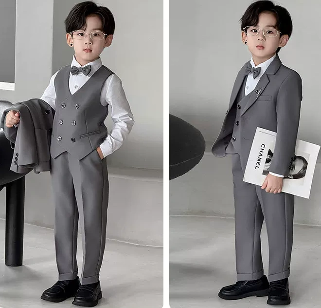 男童英倫西裝 / 花仔服 / 主持人服 / 演出服 ( 4件套 )