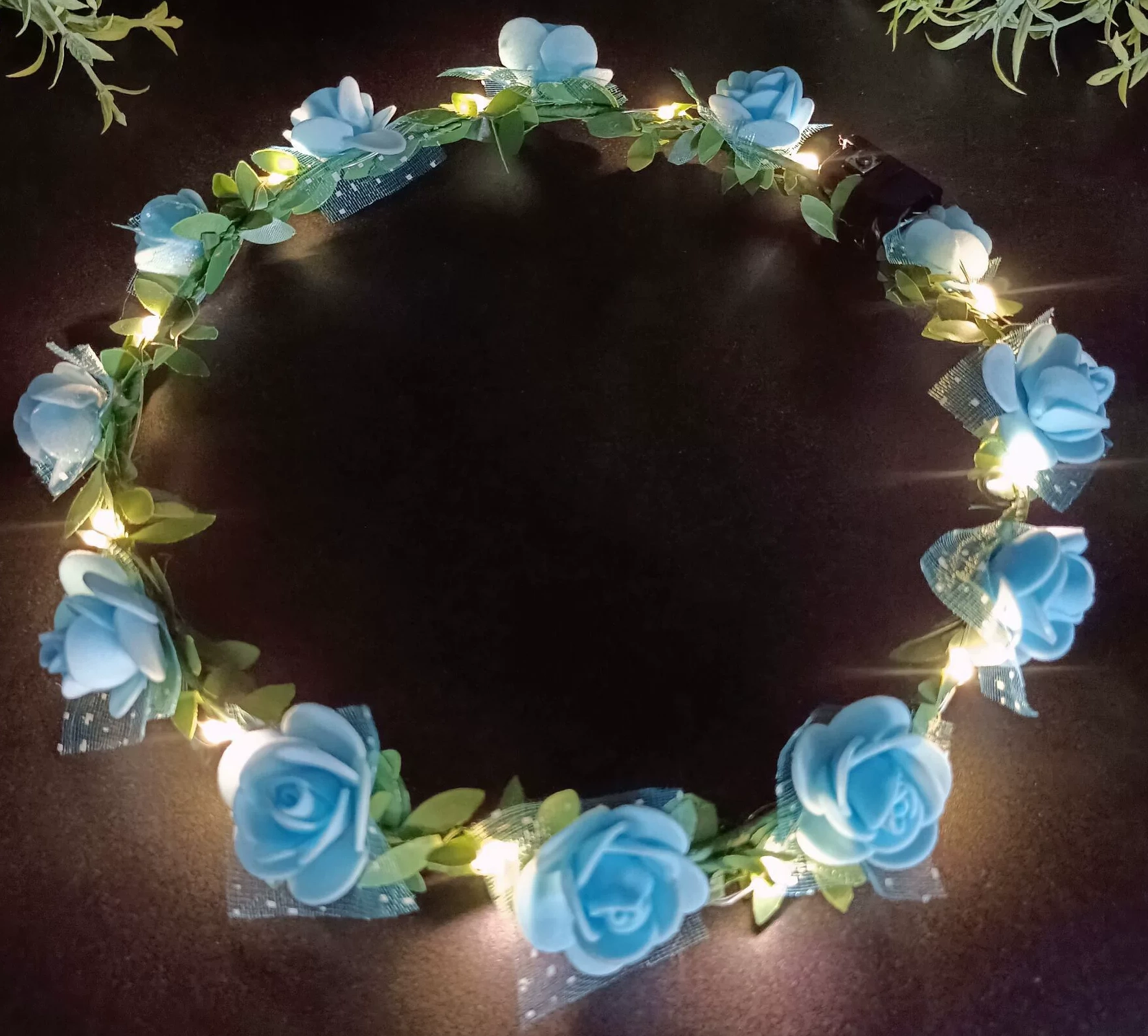 女童發光花環頭飾 / 女童花環