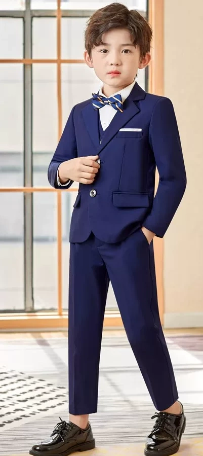 秋季儿童英伦西装 / 花仔服 / 主持人服 / 宴会礼服 / 演出服 ( 4件套 )
