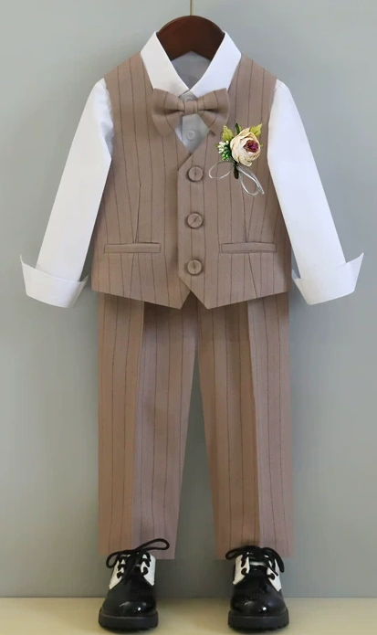 秋冬男童英倫西裝 / 花童服 / 主持人服 / 演出服 ( 4件套裝 )