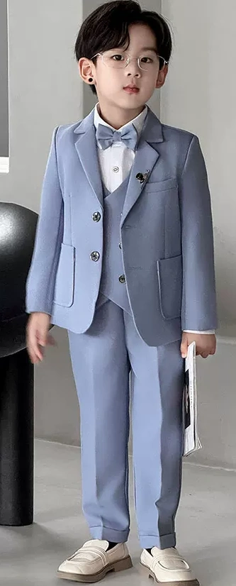 男童英倫西裝 / 花仔服 / 主持人服 / 演出服 ( 4件套 )