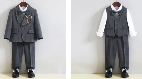 秋冬男童英倫西裝 / 花童服 / 主持人服 / 演出服 ( 4件套裝 )