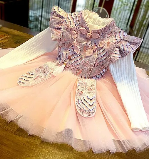 夏季女童背心漢服 / 女童中國風公主裙 / 女童古裝 / 女童旗袍