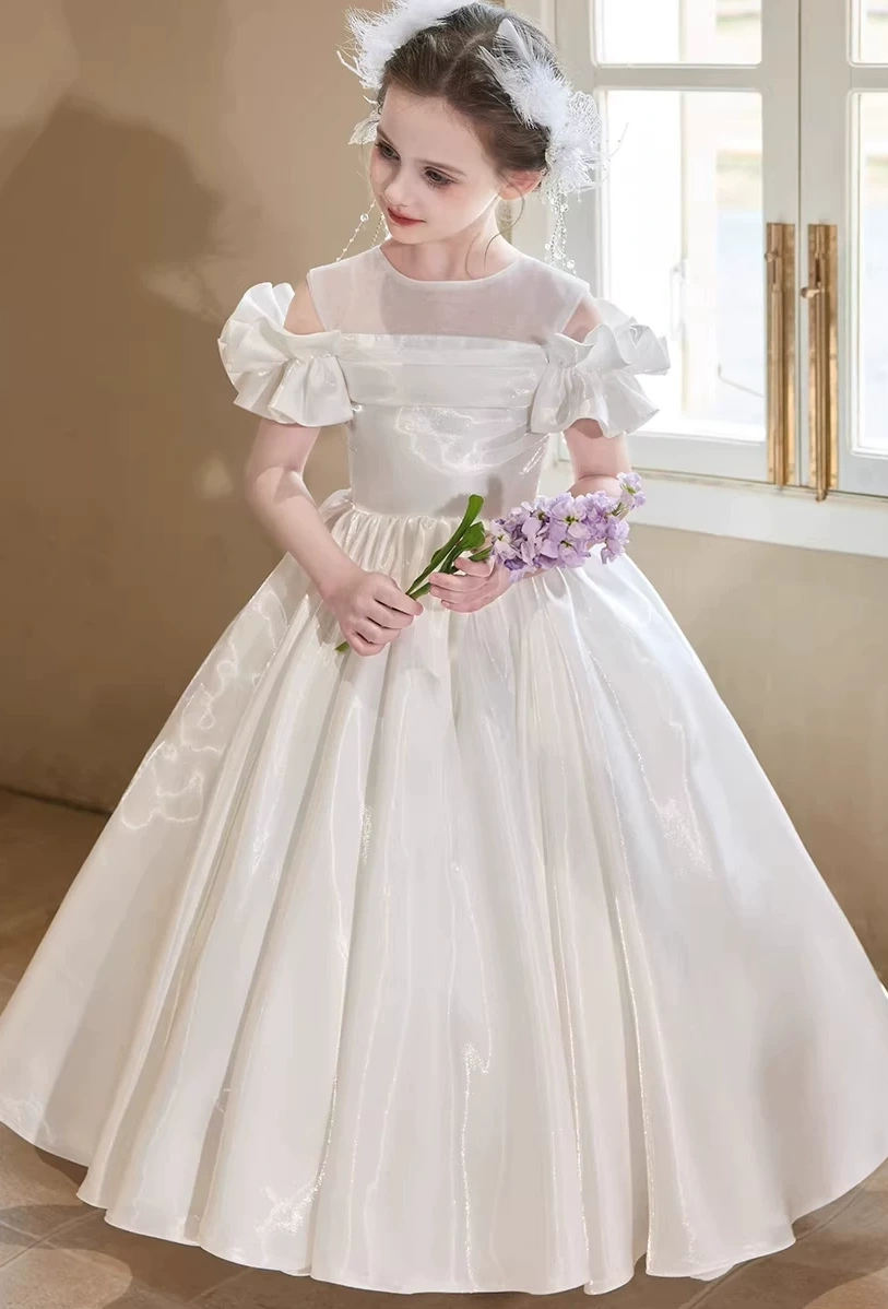 女童一字肩婚紗 / 女童公主裙 / 禮服裙 / 主持人服 / 演出服