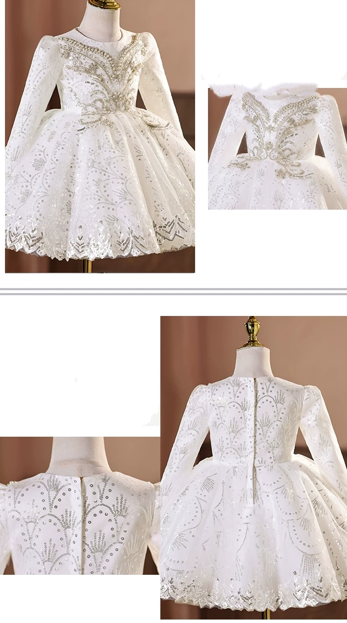 秋冬女童婚紗 / 花女裙 / 女童公主紗裙 / 禮服裙 / 主持人服