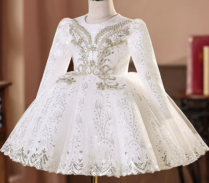 秋冬女童婚紗 / 花女裙 / 女童公主紗裙 / 禮服裙 / 主持人服