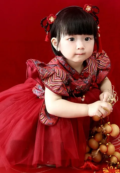 夏季女童背心汉服 / 女童中国风公主裙 / 女童古装 / 女童旗袍