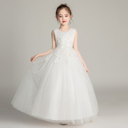 兒童長款婚紗 / 女童網紗公主裙 / 女童蓬蓬裙 / 女童禮服