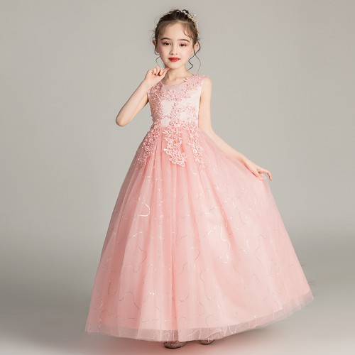 兒童長款婚紗 / 女童網紗公主裙 / 女童蓬蓬裙 / 女童禮服