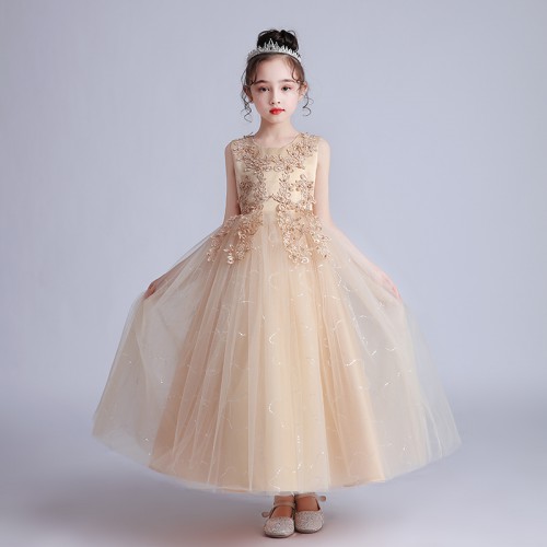 兒童長款婚紗 / 女童網紗公主裙 / 女童蓬蓬裙 / 女童禮服
