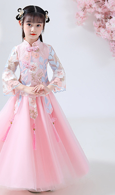 夏裝女童旗袍 / 女童漢服公主裙