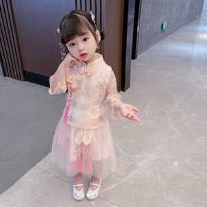 春秋女童漢服 / 兒童民族風公主裙