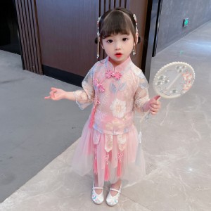 春秋女童漢服 / 兒童民族風公主裙