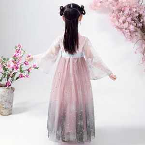 兒童星空漢服 / 女童中國風古裝連身裙