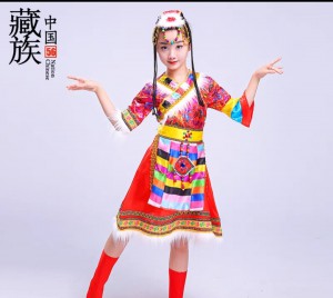 兒童少數民族表演服  / 演出服  ( 藏族款 )