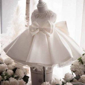 女童婚纱 / 花女裙 / 女童蝴蝶结公主裙 / 女童礼服裙 / 主持人服