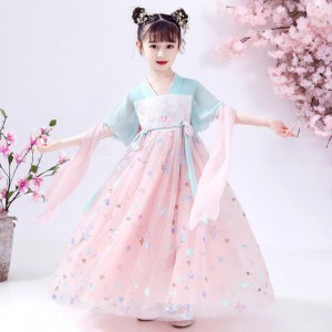 夏季儿童汉服 / 女童古装 / 女童公主连身裙