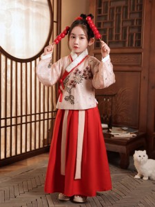 秋冬款兒童漢服 / 女童古裝 / 女童唐裝 / 拜年服
