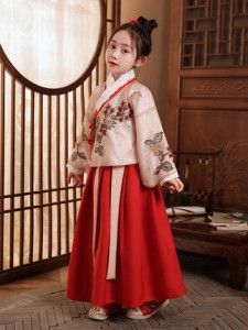 秋冬款兒童漢服 / 女童古裝 / 女童唐裝 / 拜年服