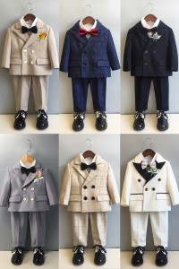 春秋男童英倫西服套裝 / 花童服 / 兒童西裝