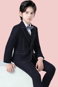 春秋男童英伦西装 / 儿童小西服 / 花童服 / 主持人服 (四件套)