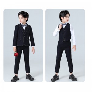 春秋男童英倫西裝 / 兒童小西服 / 花童服 / 主持人服 (四件套)