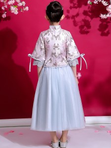 秋冬女童旗袍 / 女童漢服 / 女童唐裝 / 演出服