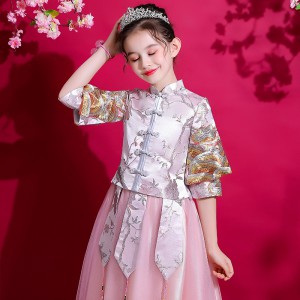 秋冬女童旗袍 / 女童汉服 / 女童唐装 / 表演服