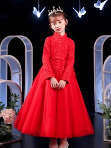 秋冬女童婚紗 /女童公主紗裙 / 花女裙 / 演出服