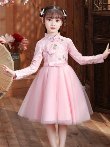 秋冬女童長袖漢服 / 女童古裝 /  女童旗袍