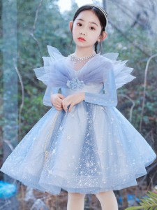 女童長袖公主裙 / 花女裙 / 主持人演出服