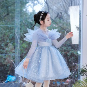 女童長袖公主裙 / 花女裙 / 主持人演出服