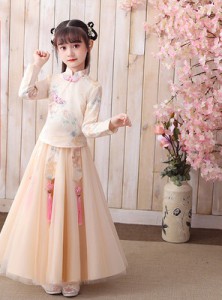 春秋款女童漢服 / 兒童唐裝 /  女童古裝 / 演出服