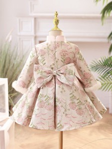 冬季女童中式唐裝 / 女童旗袍 /  花女裙 / 演出服