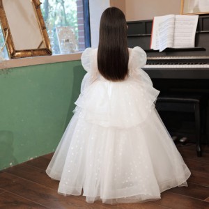 秋季兒童婚紗 / 女童長袖公主裙 / 花女裙 / 主持人服