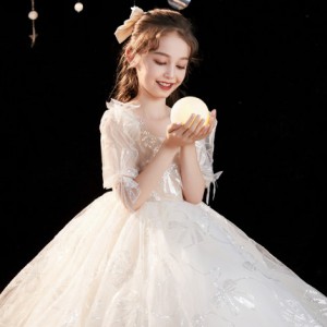 春夏兒童婚紗 / 花女裙 /  女童公主裙 / 女童蓬蓬紗裙  / 演出服