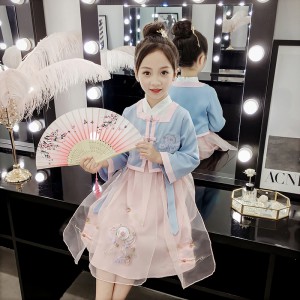 秋裝女童襦裙 / 女童漢服 / 女童古裝兩件套