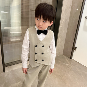 秋冬兒童西裝 / 男童西服套裝 / 花仔服 / 宴會禮服 / 演出服  (四件套)