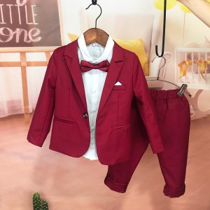 春秋款兒童英倫西裝 / 男童禮服 / 演出服 (三件套)