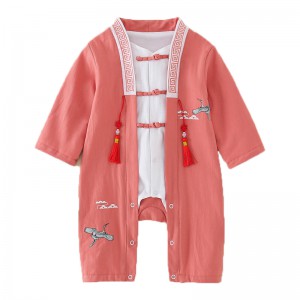 春秋嬰兒連體漢服哈衣 / 嬰兒印花唐裝