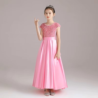 女童長款亮片公主裙 /主持人服 / 演出服