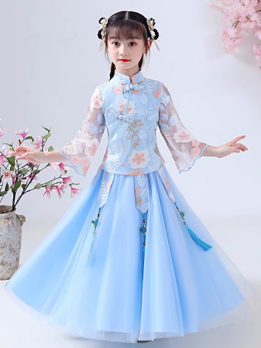 秋冬女童漢服 / 女童唐裝