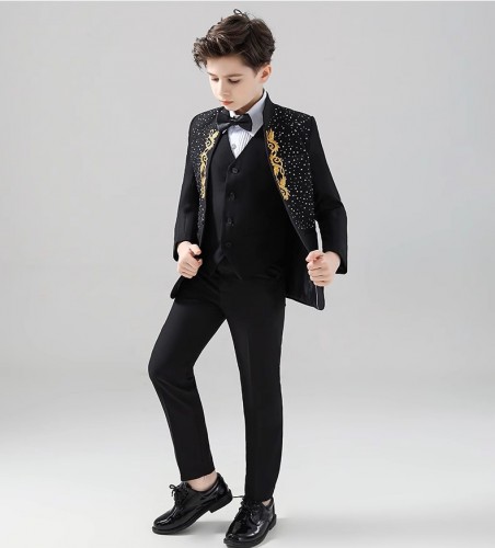 男童英伦西装 / 儿童主持人服 / 演出服 (五件套)